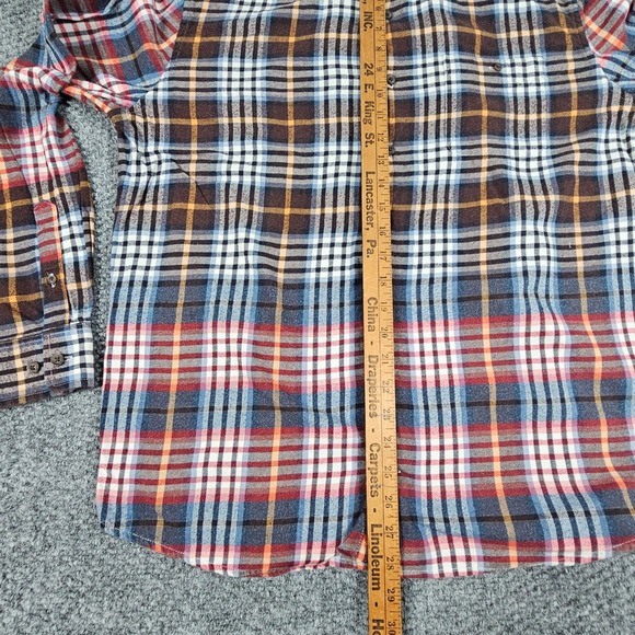 Johnnie-O Hangin' Out Flannel Shirt Men's Large‎ Plaid Button Down Long Sleeve - Picture 7 of 8